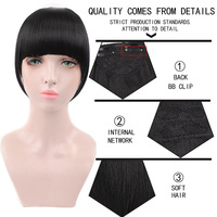 Perruque pour femme avec frange et pattes de souris, épaisse, importée, en fibre synthétique haute température, invisible, sans couture, aspect naturel, perruque OMBRE