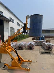 Portable 300KG petit élévateur à tambour à huile électrique <span class=keywords><strong>chariot</strong></span> élévateur hydraulique chargeur à flèche articulée hydraulique pour le déplacement de tambour à huile - Product Image 3