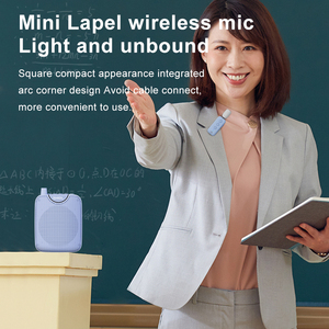 Shidu M500 10W <span class=keywords><strong>Bluetooth</strong></span> Clip On Không Dây Lavalier Microphone Di Động Bằng Giọng Nói Khuếch Đại Mini PA Loa Cho Giáo Viên - Product Image 6