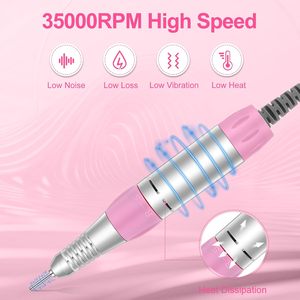 Perceuse à ongles rechargeable 35000 tr/min avec mode pause, ponceuse à ongles électrique haute vitesse, manucure et pédicure professionnelles - Product Image 4