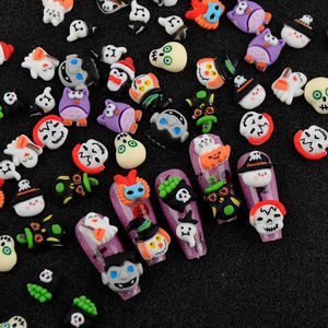 <span class=keywords><strong>2023</strong></span> nouveauté 20 pièces/sac 3D Kawaii résine <span class=keywords><strong>Halloween</strong></span> décoration citrouille crâne Nail Art accessoires <span class=keywords><strong>ongles</strong></span> breloques - Product Image 5