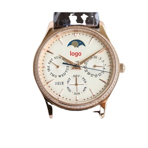 High Quality Male Business Mechanical <b>Automatic</b> Wristwatch Moon Phase Water Resistant Leather Band Watch for Men - Product Image 1
