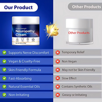 Crème naturelle antidouleur pour neuropathie, marque privée, soin corporel, crème pour neuropathie des pieds, mains, muscles et articulations pour hommes et femmes