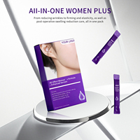 Sérum de beauté oral tout-en-un pour femmes, PDRN + Collagène + Glutathion, antioxydant, raffermissant, réduit les rides et les rides de vieillissement, saveur raisin