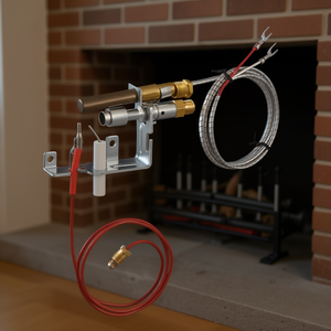 Ensemble de gazinière pour allumage au gaz naturel, pièces de rechange pour cheminée, modèle autonome en acier inoxydable D0100X3W3F8 - Product Image 2