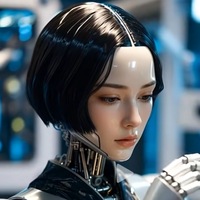 Tête de robot intelligent et dialogue IA, expression faciale dynamique, robot compagnon programmable