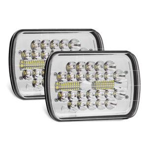 Jeep 7x6 Inch Square <b>Led</b> <b>Headlight</b> 20000 Lm 6000K 12V For Retrofit Upgrade Universal Fitment - Product Image 2