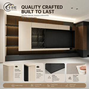 Set di Mobili TV Personalizzati per Tutta la Casa, Unità TV Moderna a Parete con Ampio Spazio di Archiviazione, Arredamento per l'Intrattenimento Domestico - Product Image 3