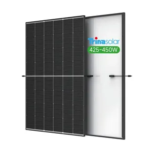 Ab standart Trina Vertex S n-tipi güneş panelleri Trina 425w 430w 440w 445w 450w çift cam PV panelleri ev elektrik için