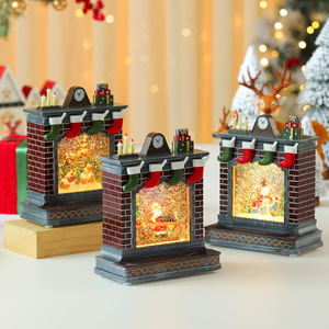 Adorno creativo para chimenea, decoración navideña transfronteriza, caja de música, regalo para personas mayores y niños. - Product Image 4