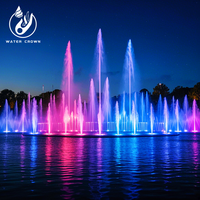 Fontaines musicales extérieures à haute pression fournies en usine pulvérisateur à Jet de buse de cascade de Style feux d'artifice pour paysage de jardin en pierre