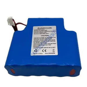 용량 업그레이드 리튬 이온 배터리 팩 ICR18650-4S4P 14.8V 10400mAh Chauvet HE4 라이트