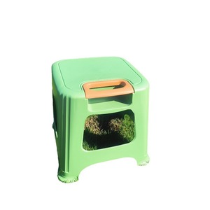 Tabouret carré portable en plastique épaissi de 26 cm de hauteur pour usage domestique et extérieur - Product Image 5
