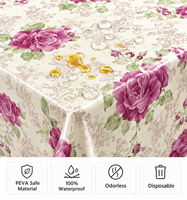 Nappe de table de luxe Xin Shu, motif floral classique tendance, roses artificielles, nappe de mariage, taille personnalisable