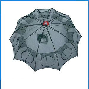 Piège à méné 10 trous 10 côtés piège à écrevisses filets de pêche portables pièges à appâts pour la pêche crevettes Crawdad accessoires de pêche - Product Image 6