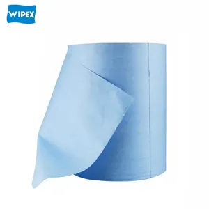 WIPEX Good Quality Industrial Wipe Roll Non Woven Blue Industrial Wipe Rolls Industrial Wipes