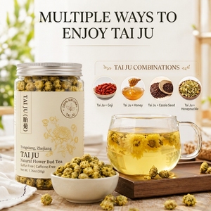Thé aux herbes frais de qualité supérieure 5A, sélectionné à la main, authentique, séché au <span class=keywords><strong>soleil</strong></span>, propre et sain, pour la consommation quotidienne, bourgeons de chrysanthème frais - Product Image 6
