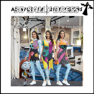 Halloween Anime película Sally Cosplay vestido fiesta conjunto disfraz Navidad mujeres Slim mono Catsuit Zentai mono gótico <span class=keywords><strong>Leggins</strong></span> - Product Image 2