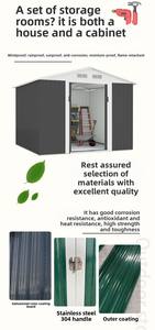 中国出口<span class=keywords><strong>10</strong></span> 'X 12' 户外储物棚木炭灰色金属工具屋，免费送货铝框架 - Product Image 3