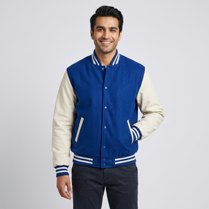 OEM Hombres Stand Collar Varsity Chaqueta de alta calidad profesional de invierno de diseño de abrigo CollegeBaseballjacket para los hombres - Product Image 1