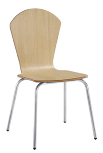 Compensato HPL impiallacciatura di legno pittura naturale sedia <span class=keywords><strong>da</strong></span> pranzo - Product Image 3