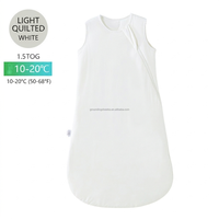 Gigoteuse anti-réflexe de Moro en bambou pour bébé, 1.0-1.5 TOG, douce, respirante, anti-coup de pied, couverture portable, prévient le réflexe d'alarme du nouveau-né