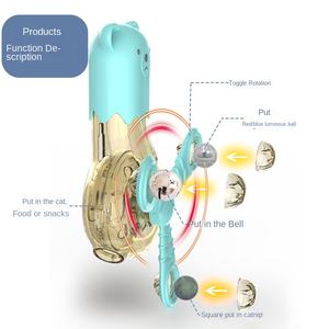 Jouet à mâcher multifonctionnel pour chat, moulin à vent, ventouse, matériau TPR ABS, modèle K007 de Hi Wholesale - Product Image 4