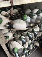 Leurre de canard colvert réaliste pour la chasse - Matériaux HDPE et EVA durables, canard artificiel imperméable à bec bleu