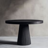Table basse de luxe moderne en bois finition noire OE HOME, hauteur réglable, garantie 5 ans, pour salon, meubles de maison