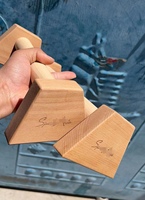 Barres parallèles en bois portables pour l'entraînement à domicile, équipement de calisthénie, barres de pompes, supports de dips en bois pour le fitness (vente en gros)