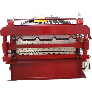 Corrugated Roof Sheet Curving Machine Silo Double Deck Roll Forming Machine New Design Metal Storage Grain Soil ,farm Use Steel