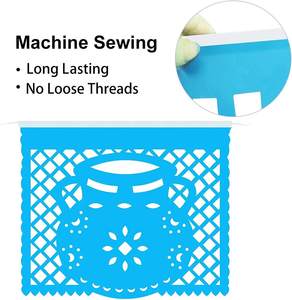 Striscioni messicani striscioni lunghi 12 grandi forniture per feste Fiesta in plastica festa a tema messicano - Product Image 4