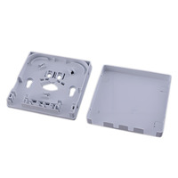 Boîtier de terminaison fibre optique SC 2 ports FTTH en plastique blanc pour centre de données, garantie 2 ans, système de communication optique