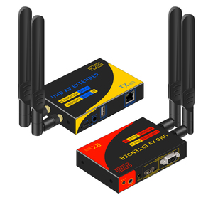 Nuevo Producto <span class=keywords><strong>4K</strong></span> 30HZ/1080P HD H.265 Codec inalámbrico 100M <span class=keywords><strong>HDMI</strong></span> KVM receptor de red <span class=keywords><strong>HDMI</strong></span> VGA salida Dual para proyección/ordenador - Product Image 3