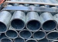 Tuyau en acier galvanisé à chaud Q235B, directement de l'usine, pour structure de support de rayonnage d'entrepôt