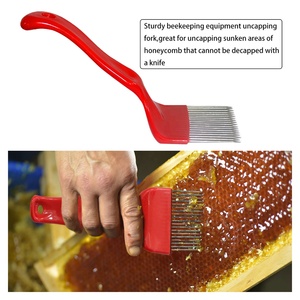 100 pz. Forchette per miele rosse o gialle, strumento per disopercolare, attrezzatura per apicoltura, paletta per miele - Product Image 6