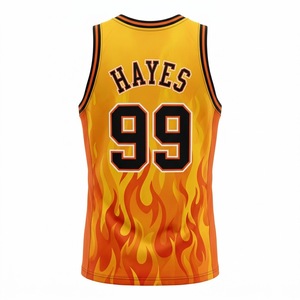 Camiseta de Baloncesto Personalizada con Sublimación, de Secado Rápido, sin Mangas, Cuello en V, para Hombre, 100% Poliéster, para Todas las Temporadas - Product Image 3