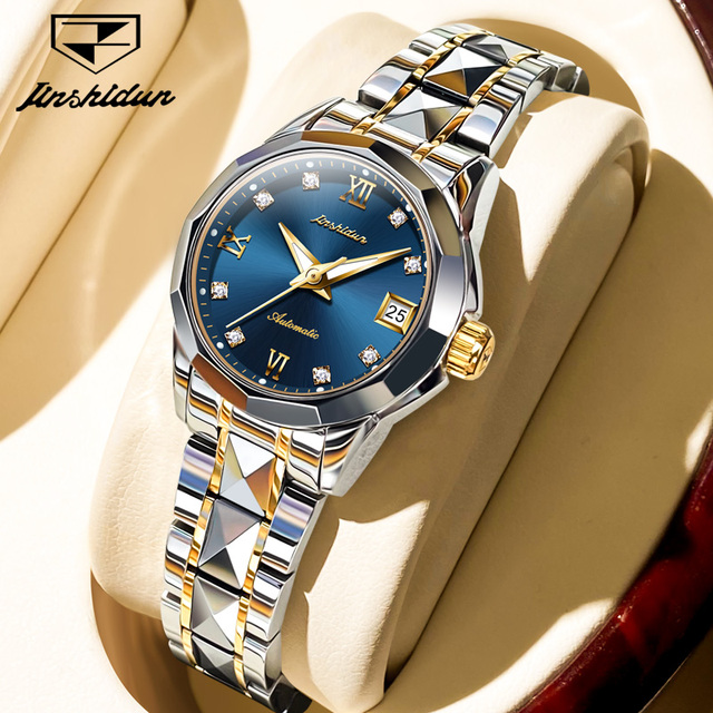 JSDUN 8813 Fashion Custom OEM Relogio Grace Japanese Movement Waterproof Bracelet Tungsten Steel Quartz Woman Wrist Watches