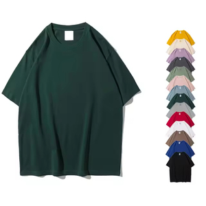 Mens Fashion BlankT Shirts Oversize Drop Shoulder100% Cotton T-shirt Customized Logo Heavyweight t Shirts - Product Image 1