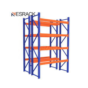 Estante de almacén industrial resistente de fábrica, sistema de viga de palé de almacenamiento de cámara fría con estantes de acero de protección contra la corrosión - Product Image 1