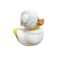 Canard licorne mignon personnalisé en plastique blanc, mini figurines d'anime en vinyle, jouets artisanaux
