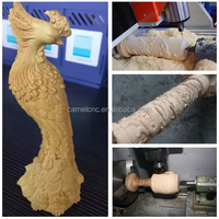 Máquina de Carpintería de 4*8 pies, Router CNC de 4 Ejes 1325 con Rotatorio para Corte de Muebles y Puertas de Madera