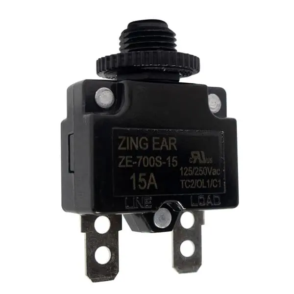 Zing Ear ZE-700 3-50A 17Am 10A Circuit Breaker Switch DC AC Thermal Overload Protector for Motors