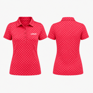Custom Women's Golf Polo Shirt Ladies Printed Performance Polo Shirts All Over Print Quick Dry Breathable Stretch OEM ODM - Product Image 4