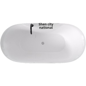 Bañera Ovalada Moderna y Minimalista <span class=keywords><strong>de</strong></span> Acrílico para Apartamentos Pequeños y Hoteles/Casas <span class=keywords><strong>de</strong></span> Huéspedes; Bañera Independiente Móvil <span class=keywords><strong>de</strong></span> una Sola Pieza sin Juntas - Product Image 5