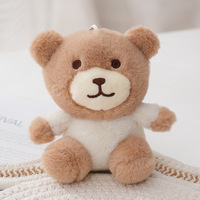 Usine Kawaii ours en peluche porte-clés jouets sac à main sac à dos pendentif à breloque accessoires animaux ours en peluche porte-clés en peluche