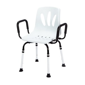 Chaise de douche HePo Good Steps avec dossier et accoudoirs LQX-040035 pour personnes âgées et femmes enceintes - Product Image 3