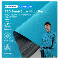 Tissu composite Kete 3-en-1 semi-brillant, haute élasticité, imperméable et respirant 75D, idéal pour les vêtements de sport – Meilleure vente