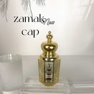 زجاجة عطر كريستال فارغة من الشركة المصنعة لعطر زجاج عود زجاجة تولا لزيت العطر مع غطاء زاماك