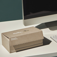 Boîte d'expédition en carton ondulé personnalisée, écologique, recyclable, auto-adhésive, avec fermeture magnétique pour l'expédition de chaussettes, emballage cadeau